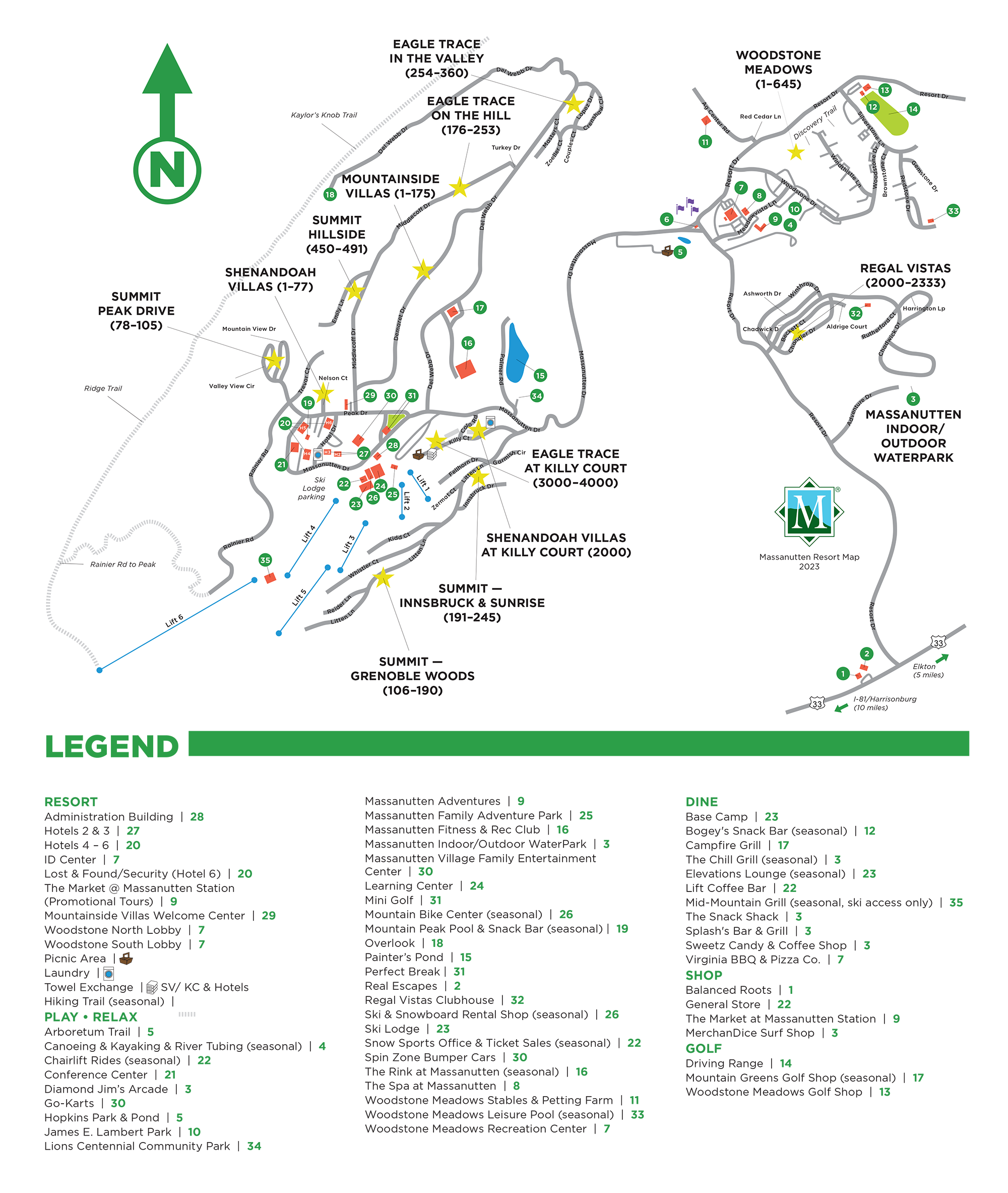 2025 Resort Map